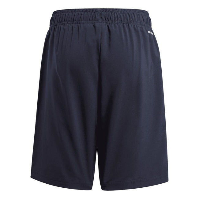 Inkwell-White - Back - Adidas Boys Essentials Chelsea 3 Stripes Shorts