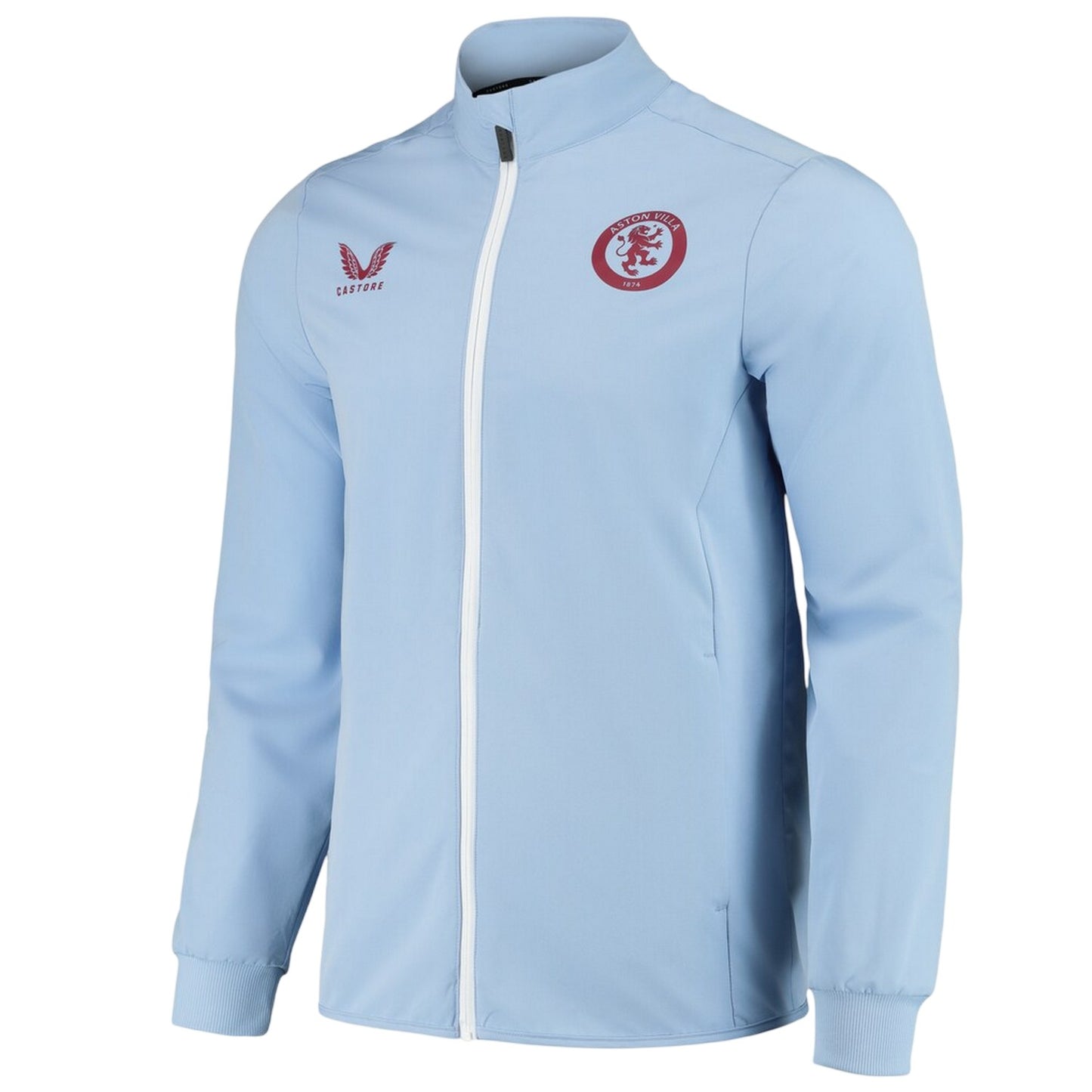Serene Blue - Side - Castore Womens-Ladies Aston Villa FC Anthem Jacket