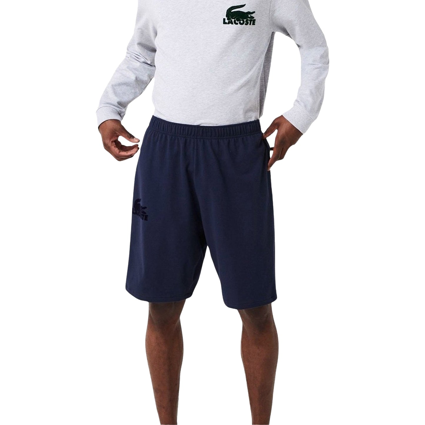 Blue - Lifestyle - Lacoste Mens Loungewear Fleece Shorts