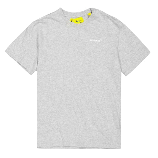 Grey - Front - Off White Childrens-Kids Monster Logo T-Shirt