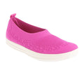Violet - Front - FitFlop Womens-Ladies Uberknit Slip-on Pumps