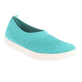 Blue - Front - FitFlop Womens-Ladies Uberknit Slip-on Pumps