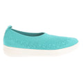 Blue - Side - FitFlop Womens-Ladies Uberknit Slip-on Pumps