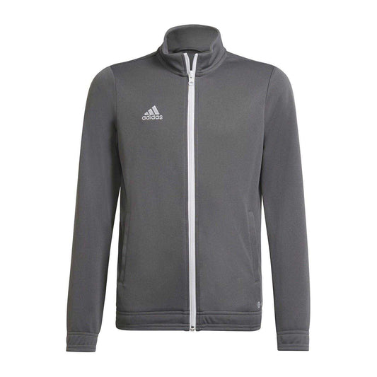 Grey - Front - Adidas Childrens-Kids Entrada 22 Long-Sleeved Tracksuit Top