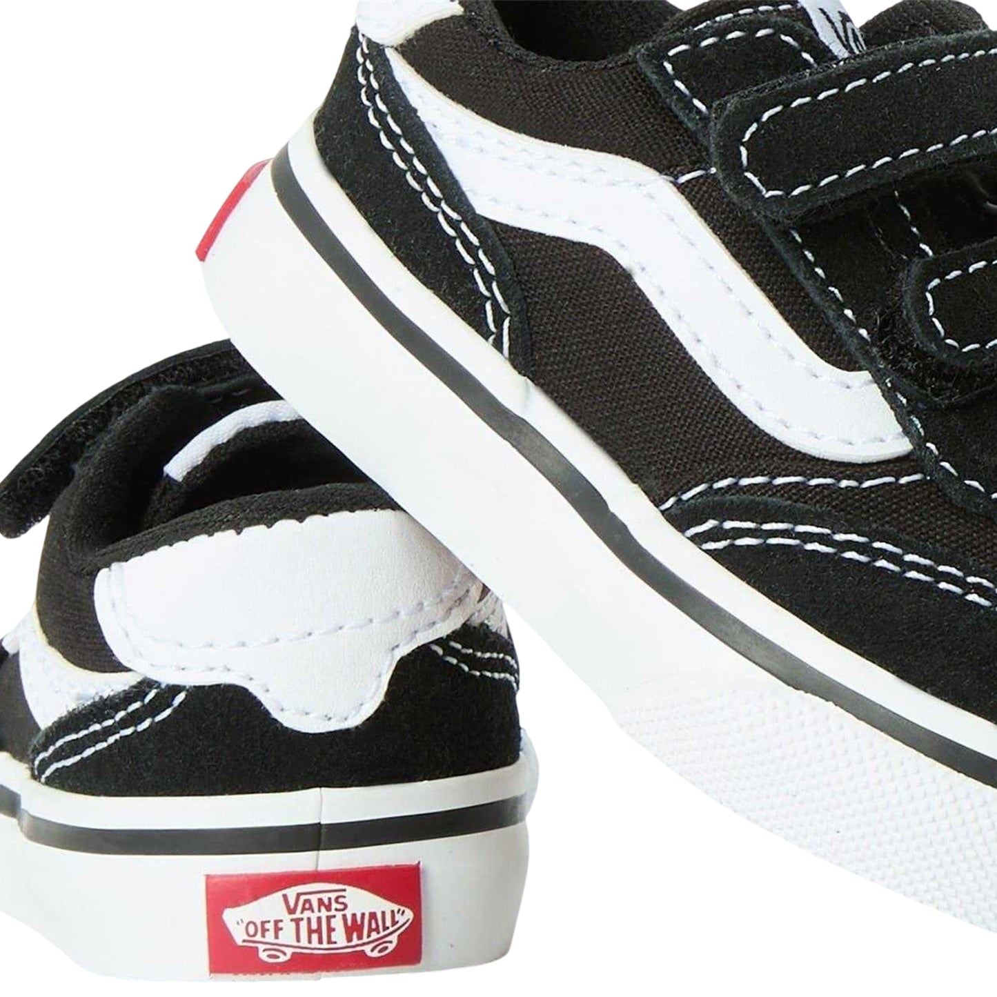 Black-White - Lifestyle - Vans Childrens-Kids VanAct Brooklyn Canvas Trainers