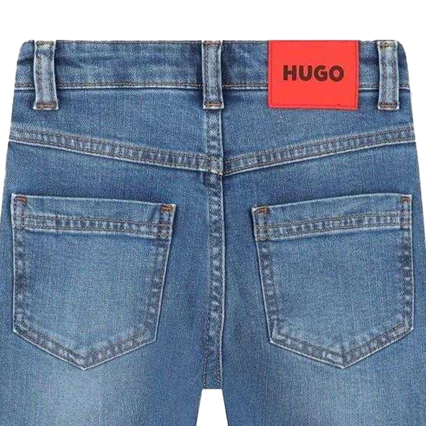 Blue Denim - Lifestyle - Hugo Boys Denim Plain Jeans