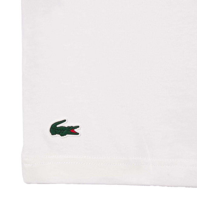 White - Close up - Lacoste Unisex Adult Roland Garros Edition Ultra Dry Tennis T-Shirt