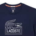 Blue - Close up - Lacoste Unisex Adult Roland Garros Edition Ultra Dry Tennis T-Shirt