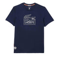 Blue - Front - Lacoste Unisex Adult Roland Garros Edition Ultra Dry Tennis T-Shirt