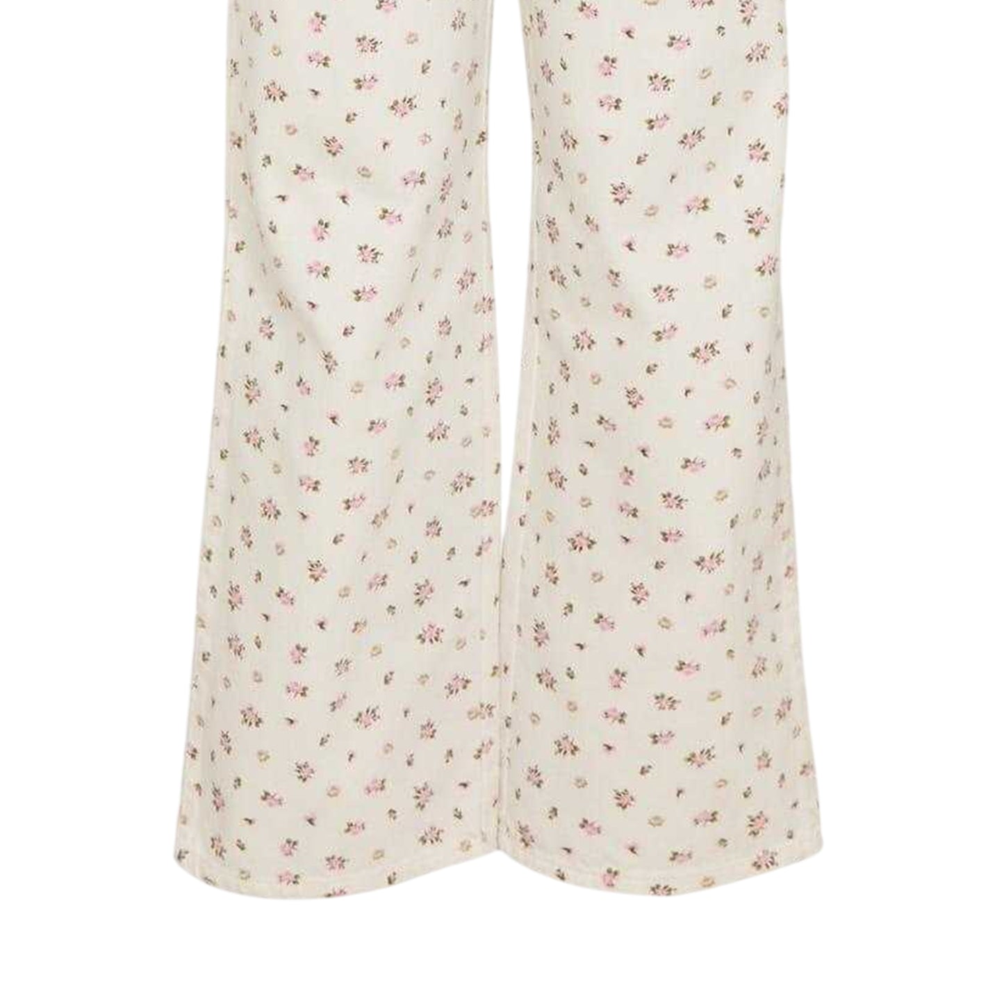 White - Side - Threadbare Womens-Ladies Soleil Floral Straight Leg Jeans
