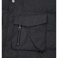 Charcoal - Close up - Luke 1977 Mens Utilitarian 2 Technical Padded Jacket