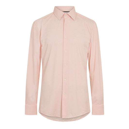 Dark Orange - Front - Boss Mens Oxford Point Collar Long-Sleeved Shirt