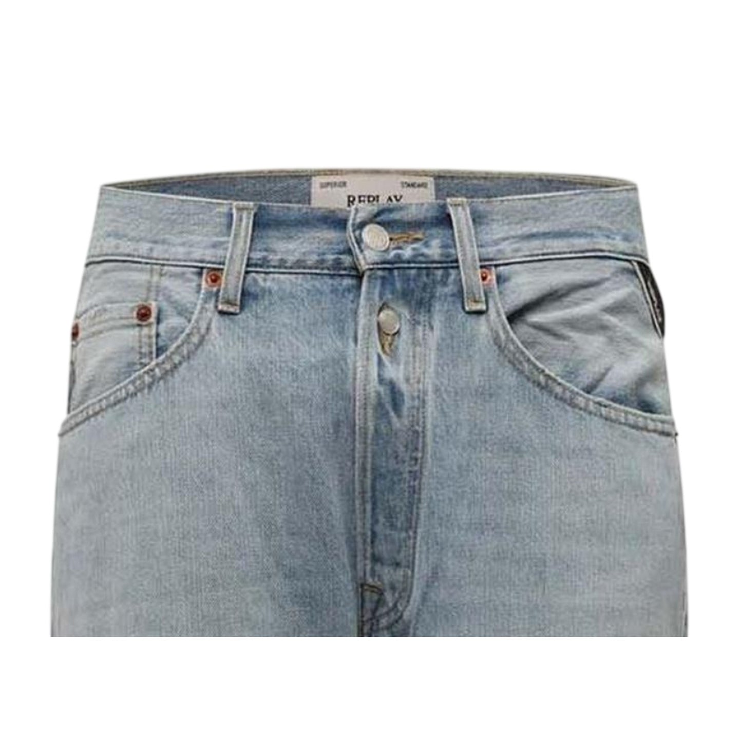Blue - Lifestyle - Replay Mens Denim Straight Jeans