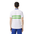 White - Back - Lacoste Mens Roland Garros Pique Polo Shirt