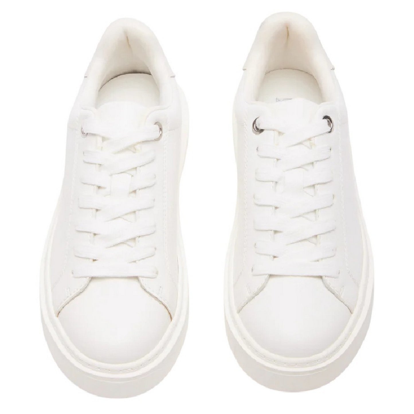 White - Lifestyle - Steve Madden Womens-Ladies Catcher 2.0 Canvas Trainers