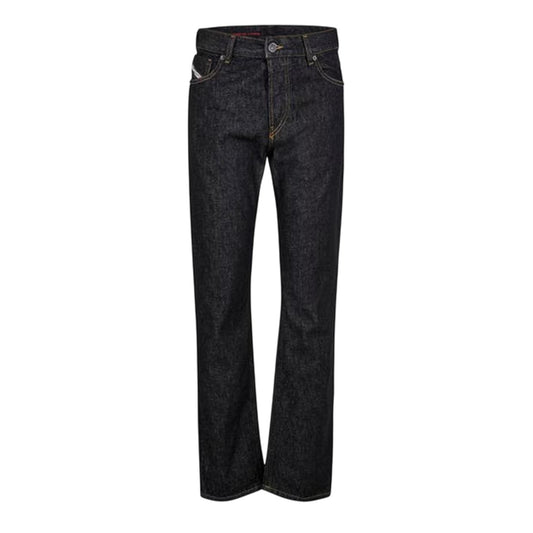 Black-Denim - Front - Diesel Unisex Adult 1995 Denim 5 Pockets Straight Leg Jeans