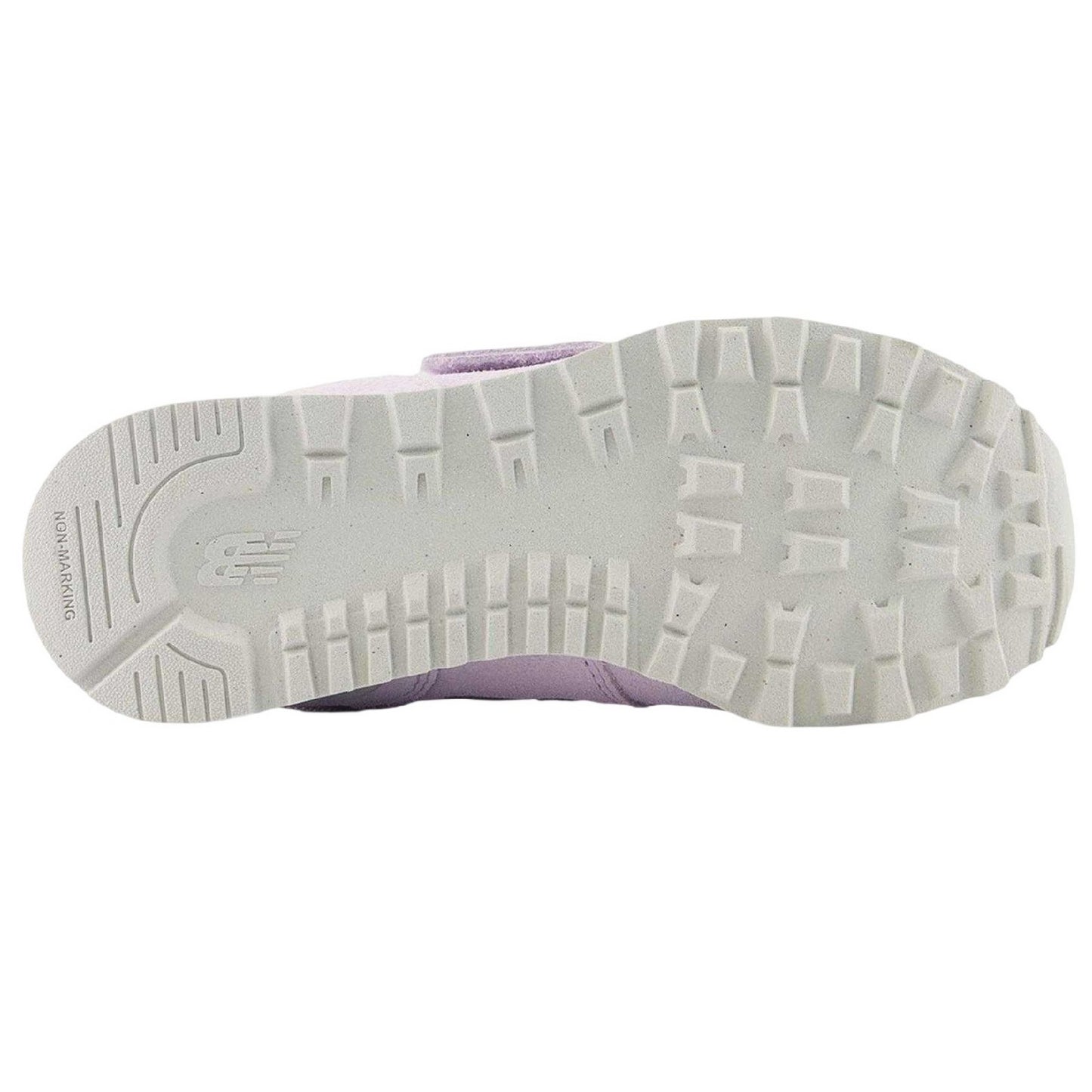 Sweet Taro-Pink Salt - Lifestyle - New Balance Childrens-Kids 574 Suede Flat Trainers
