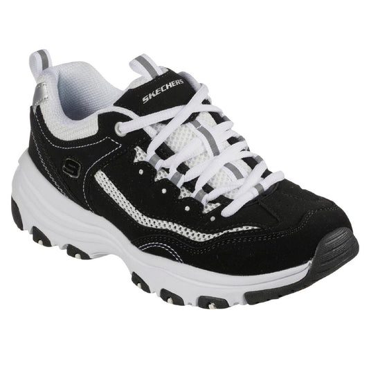 Black-White - Front - Skechers Womens-Ladies I Conik Trainers