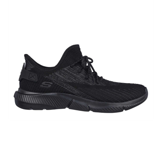 Black - Front - Skechers Mens Knitted Trainers