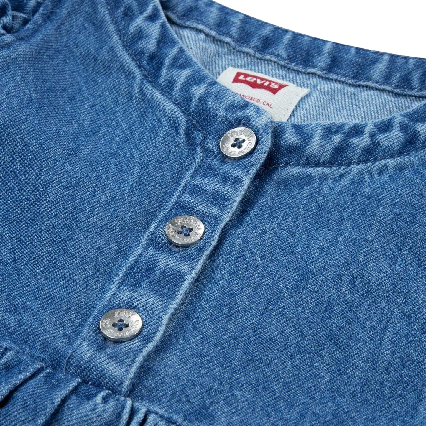 Blue - Side - Levis Baby Girls Denim Dress