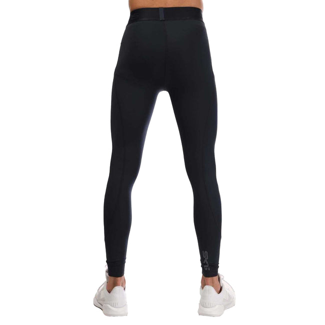 Navy - Back - Skins Mens Series-2 Long Leggings