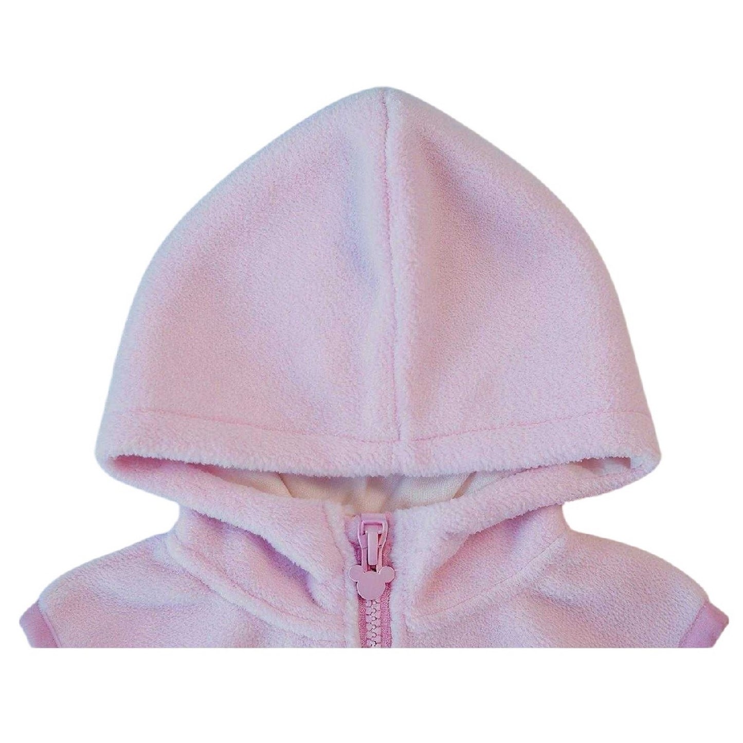 Pink - Side - Disney Childrens-Kids Minnie Mouse Fleece Hooded Gilet