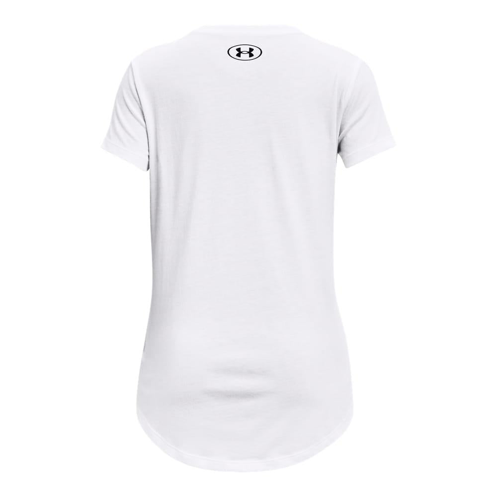 White - Back - Under Armour Childrens-Kids Logo T-Shirt