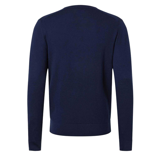 Navy - Back - Calvin Klein Mens Merino Wool Jumper