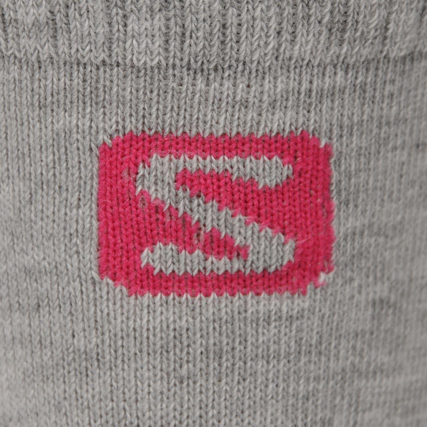 Grey-Fuchsia - Lifestyle - Salomon Womens-Ladies Lightweight Socks (Pack of 2)