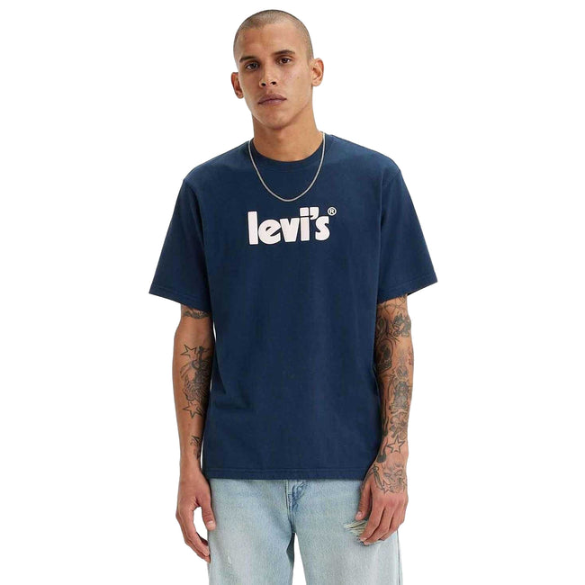 Dark Blue - Side - Levis Mens Relaxed Fit T-Shirt