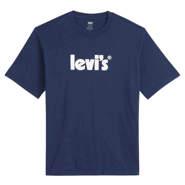 Dark Blue - Front - Levis Mens Relaxed Fit T-Shirt