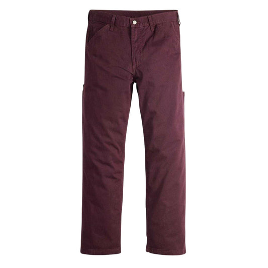 Deep Burgundy - Front - Levis Mens Denim Carpenter Mid Rise Jeans