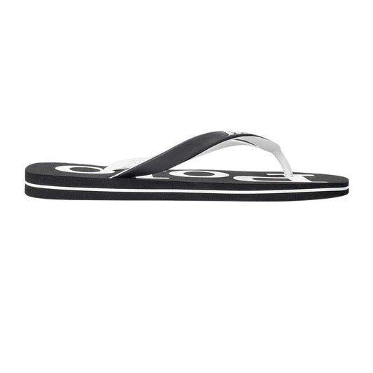 Black-White - Front - Ralph Lauren Mens Beach & Pool Flip Flops