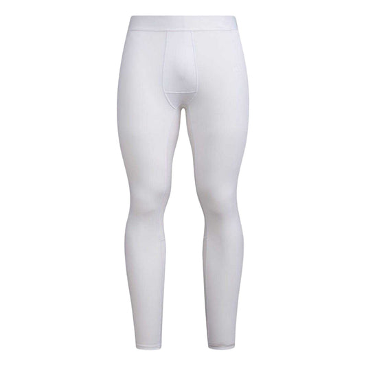 White - Front - Adidas Mens Techfit Workout Tights