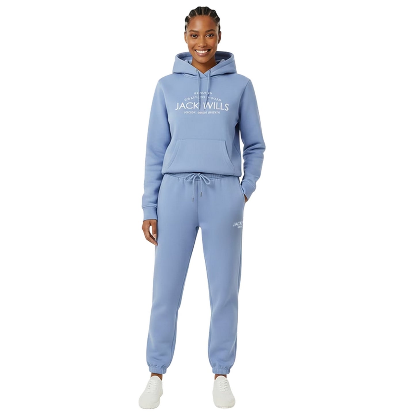 Periwinkle - Lifestyle - Jack Wills Womens-Ladies Bayton Relaxed Fit Jogging Bottoms