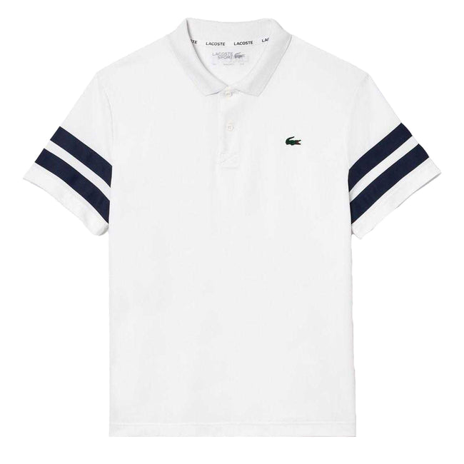 White - Front - Lacoste Mens Pique Ultra Dry Tennis Polo Shirt