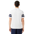 White - Back - Lacoste Mens Pique Ultra Dry Tennis Polo Shirt