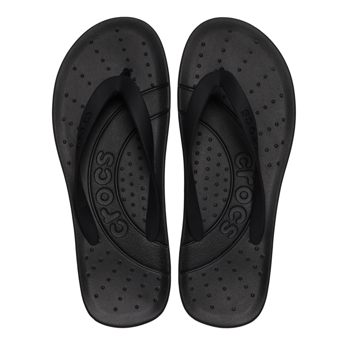 Black - Pack Shot - Teva Mens Textile Flat Sandals