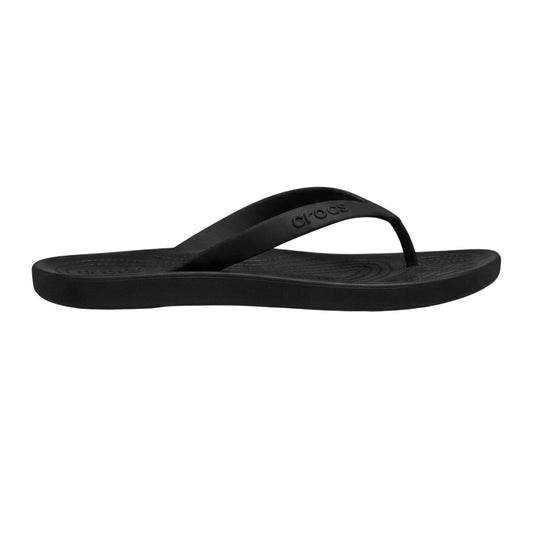 Black - Front - Teva Mens Textile Flat Sandals