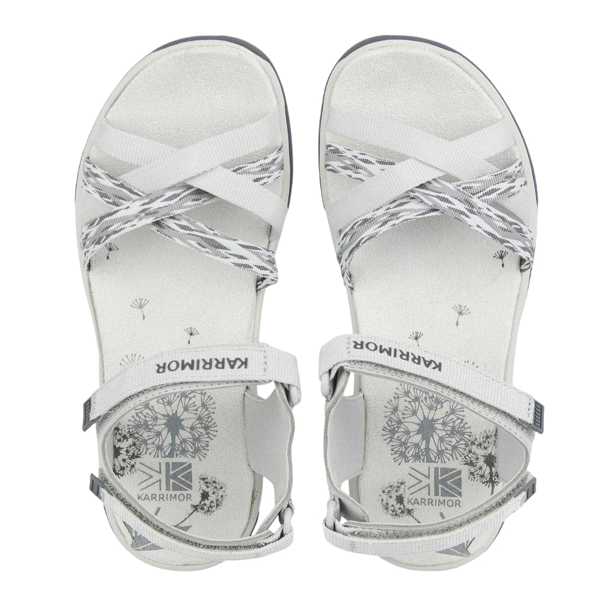 Light Grey - Lifestyle - Karrimor Childrens-Kids Adjustable Strap Sandals