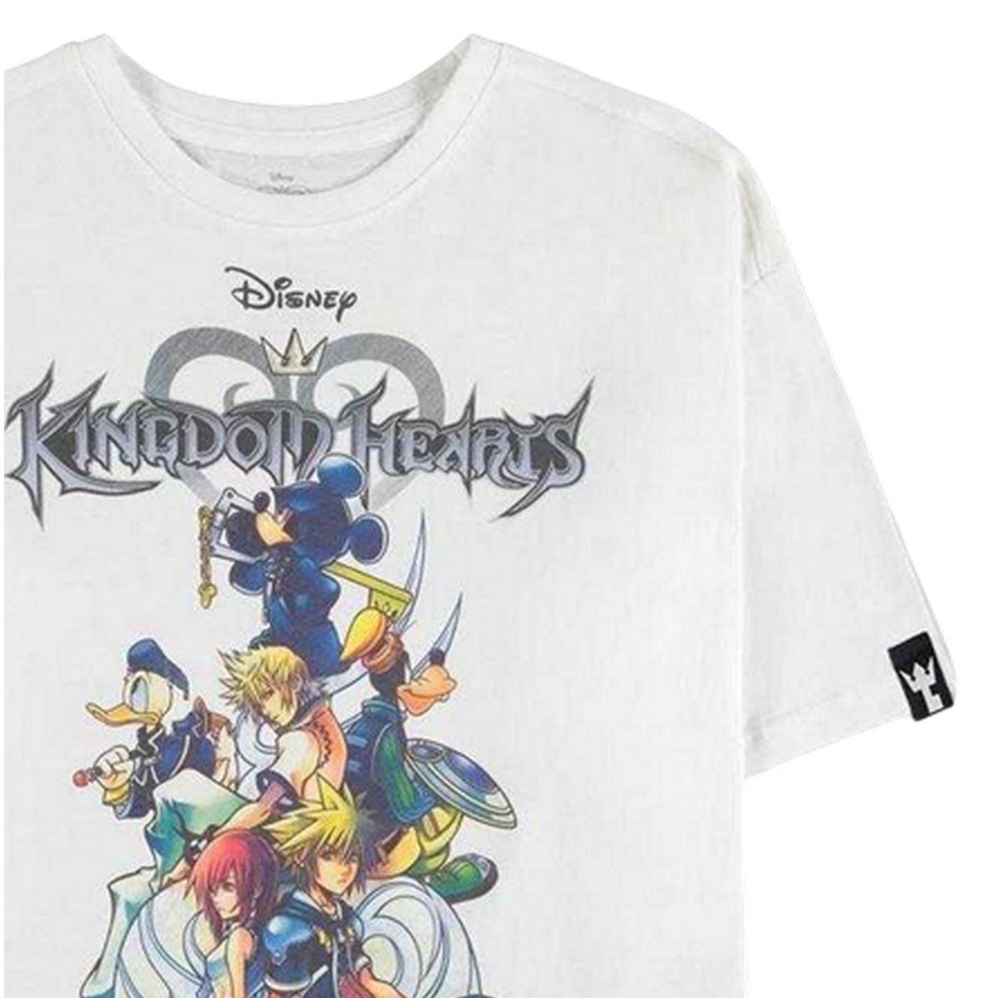 White - Side - Kingdom Hearts Womens-Ladies Graphic Print T-Shirt