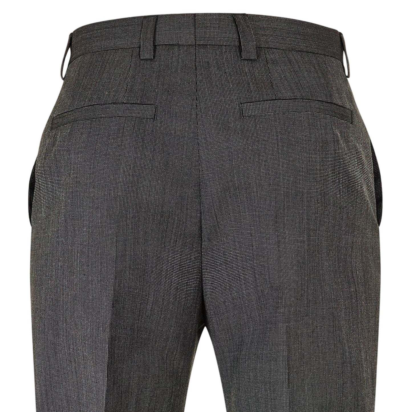 Grey - Lifestyle - Hugo Mens Cotton Straight Leg Trousers