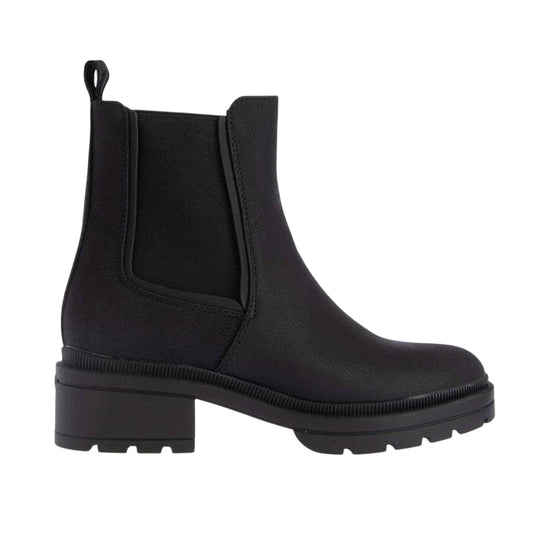 Black - Front - Rocket Dog Womens-Ladies Iggie Chunky Sole Chelsea Boots