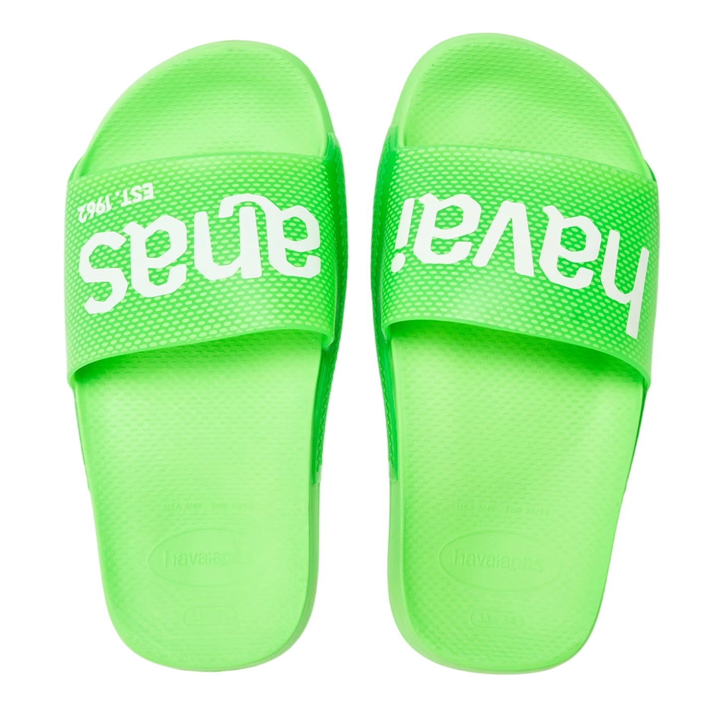 Green - Lifestyle - Havaianas Unisex Adult Logo Rubber Open Toe Casual Slides