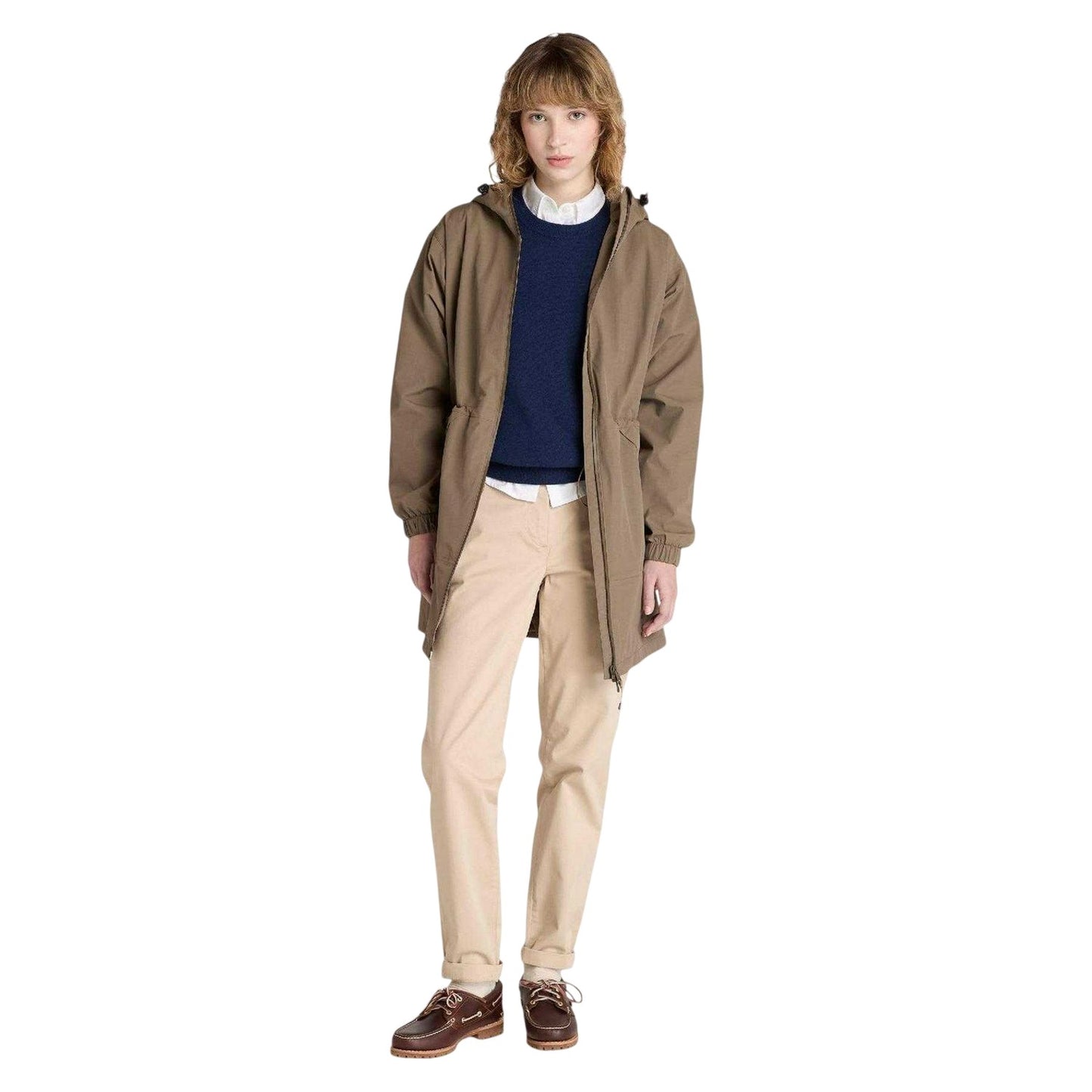 Brown - Pack Shot - Timberland Womens-Ladies Winnick Waterproof Parka