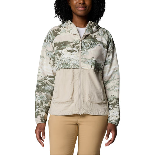 Safari Camo - Front - Columbia Womens-Ladies Spire V Windbreaker