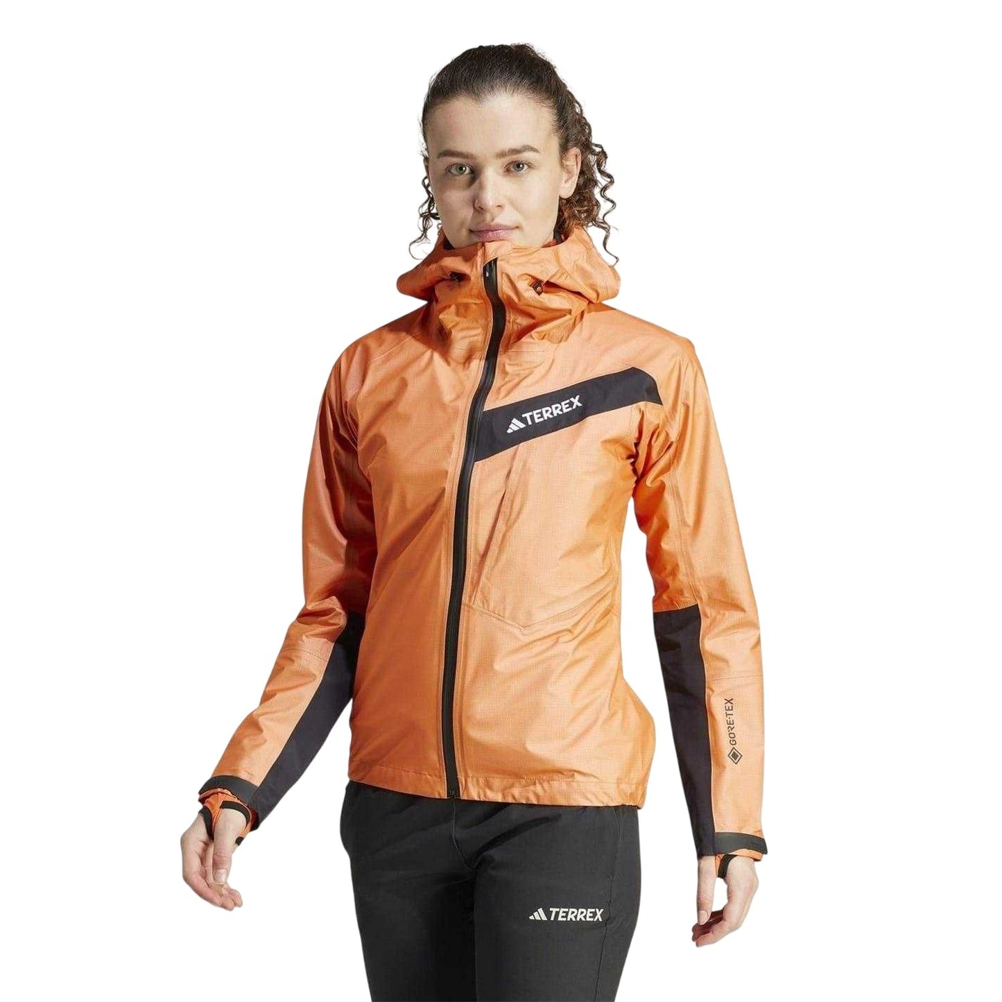 Impact Orange - Lifestyle - Adidas Womens-Ladies Terrex Raincoat