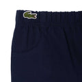 Blue - Side - Lacoste Baby Stripe Organic Cotton Top & Bottom Set