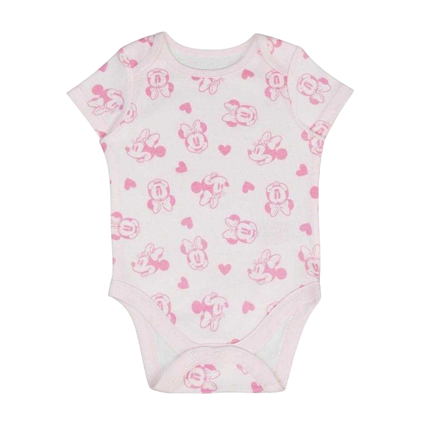 Pink - Side - Disney Baby Minnie Mouse Bodysuit (Pack of 5)