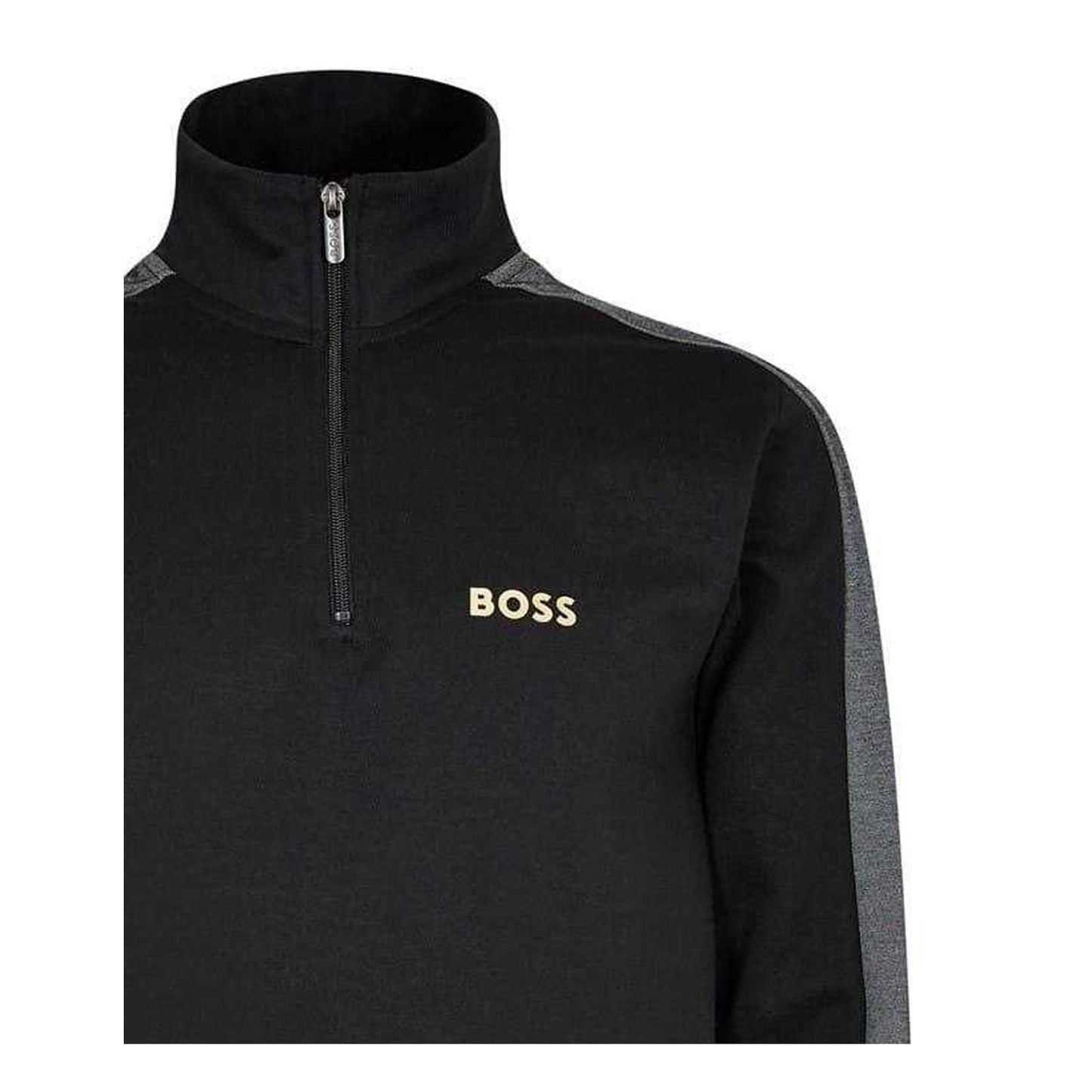 Black-Gold - Side - Boss Mens Regular Track Jacket
